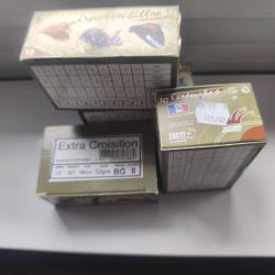 100 Cartouches Jocker Extra Croisillon N&deg;8 cal 12/67