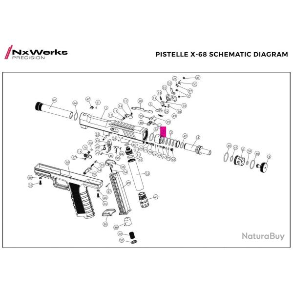 Spring Sleeve Original - Pistelle X68 - NX Werks