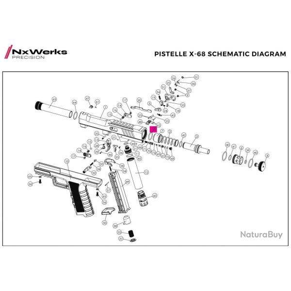 AS019 Oring Original - Pistelle X68 - NX Werks