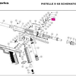 M3*4 Screw Original - Pistelle X68 - NX Werks (A l'unit&eacute;)