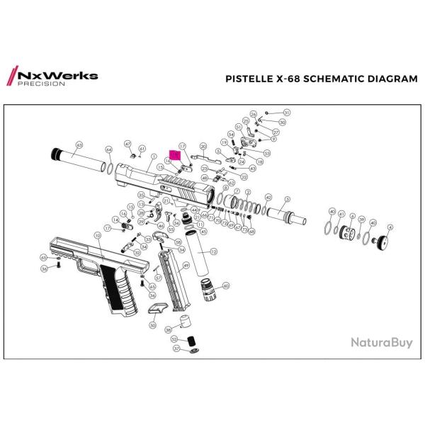 Ball Detent Cover Original - Pistelle X68 - NX Werks