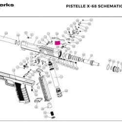 2*13 PIN Original - Pistelle X68 - NX Werks (A l'unit&eacute;)