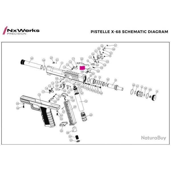 2*13 PIN Original - Pistelle X68 - NX Werks (A l'unit�)