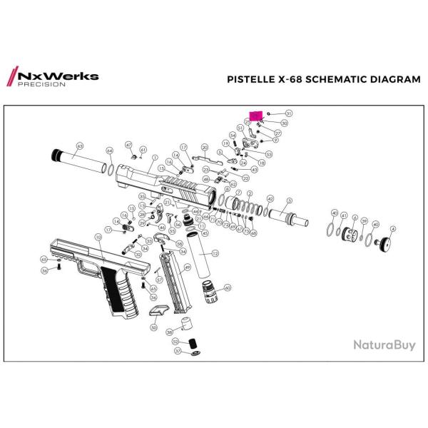 3.5*6 PIN Original - Pistelle X68 - NX Werks