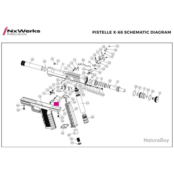 Magazine Release Original - Pistelle X68 - NX Werks