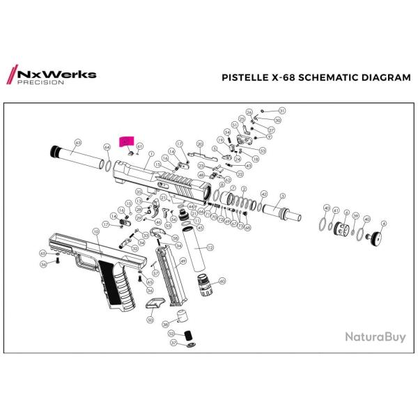 Front sight Original - Pistelle X68 - NX Werks