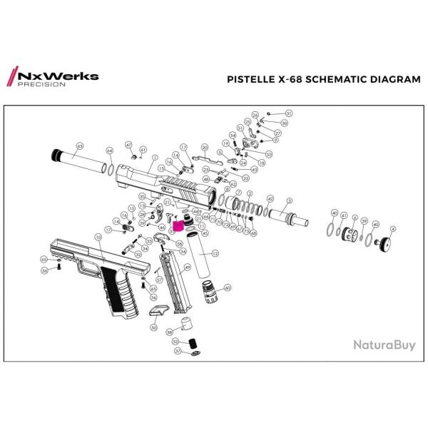 Hook set Original - Pistelle X68 - NX Werks