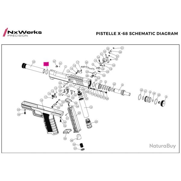 20*1.5 Oring Original - Pistelle X68 - NX Werks