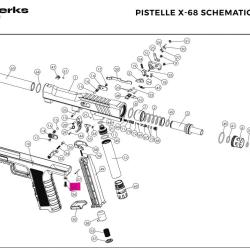 4*7.6*0.9T Washer Original - Pistelle X68 - NX Werks (&agrave; l'unit&eacute;)