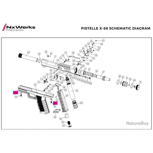 4*7.6*0.9T Washer Original - Pistelle X68 - NX Werks (� l'unit�)