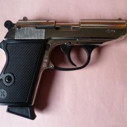 PISTOLET D'ALARME SEMI-AUTOMATIQUE KIMAR LADY CHROME, CALIBRE 9 MM, COMME NEUF