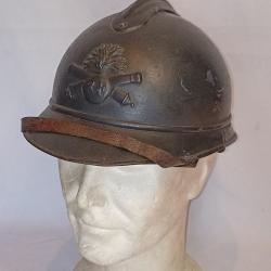 Casque Adrian model 1915 Artillerie bleu horizon WW1