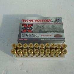 20 balles winchester power-point 9.3x62   286 grains