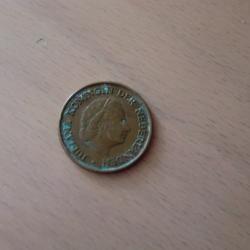 monnaie pays bas 5 cent juliana   1963
