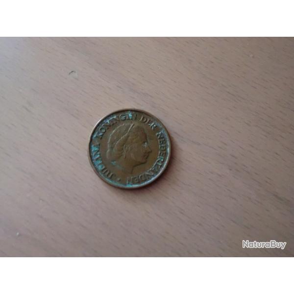 monnaie pays bas 5 cent juliana   1963