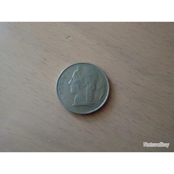 monnaie belgique 1 FR 1963