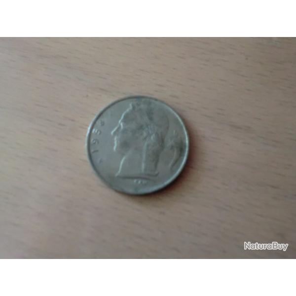 monnaie belgique 1 FR 1958