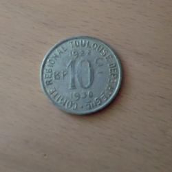 monnaie union latine  10 C 1930  alu