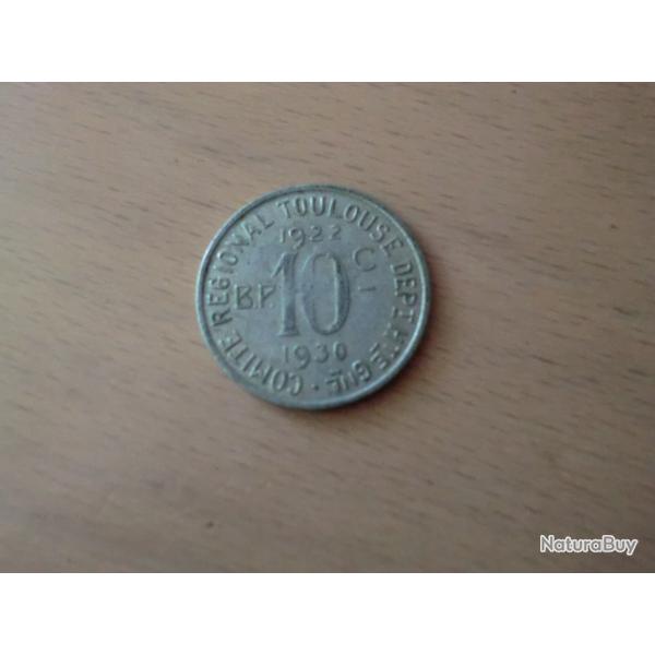 monnaie union latine  10 C 1930  alu