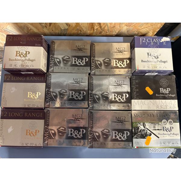 Lot 150  cartouches Baschieri & Pellagri calibre 12