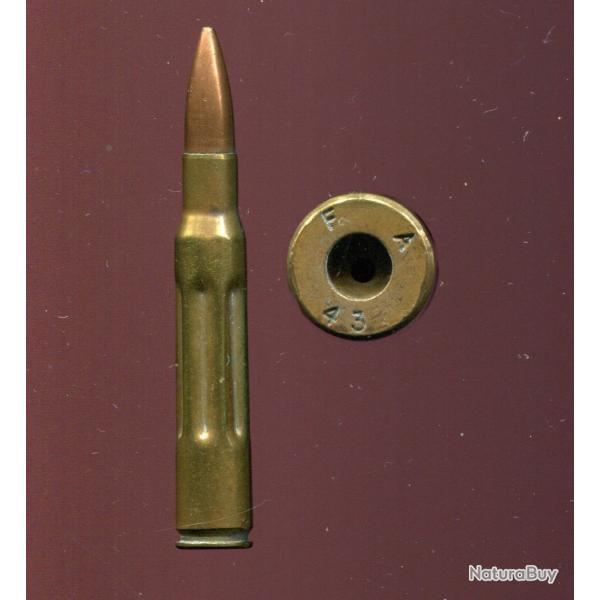 .30-06 inerte Dummy USA WWII 1944 - �tui laiton 6 flutes longues  - marquage : F A 43