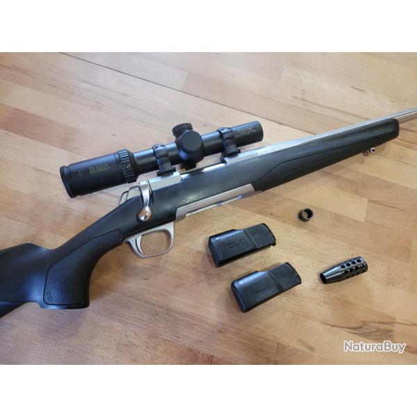 BROWNING X-BOLT SS STALKER FLUTED THREADED 308 Win + 2 chargeurs + lunette + frein de bouche