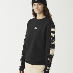 Sweat en Coton Picture BLAYR PRINTED CREW Noir