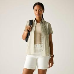 Chemise de Randonn&eacute;e Femme Regatta Women s Anti Insect Travel Light S S Shirt Beige