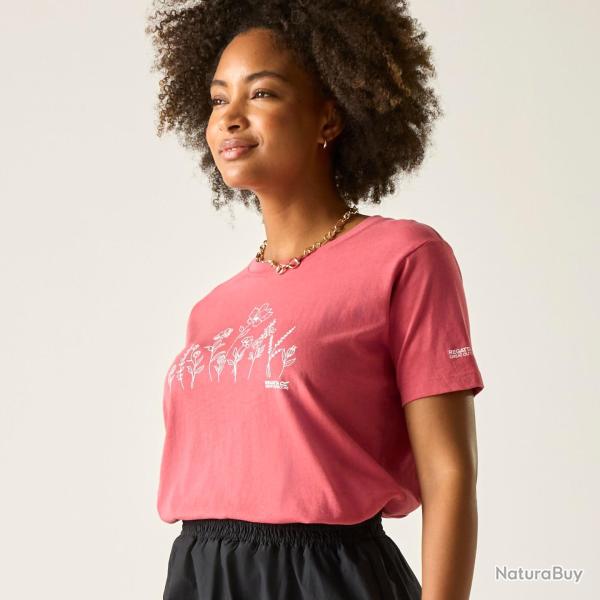 Tee Shirt en Coton Femme Regatta Filandra IX Rose