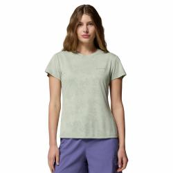 Tee Shirt de Randonn&eacute;e Femme Columbia Bluebird Canyon II SS Crew Vert