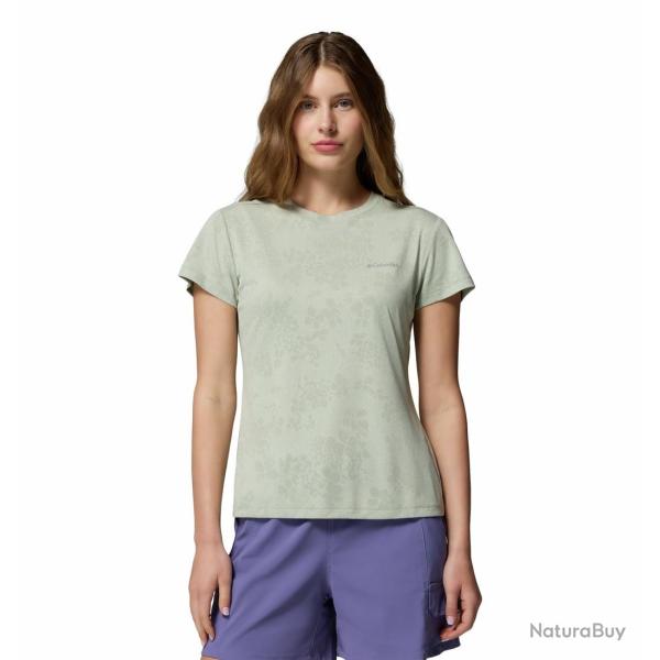 Tee Shirt de Randonn�e Femme Columbia Bluebird Canyon II SS Crew Vert