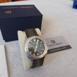 MONTRE DE PLONGEE AUTOMATIQUE PAGANI DESIGN/ ETANCHE 200 METRES /MODELE ARMY MADE IN GERMANY