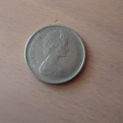 monnaie &eacute;lisabeth II   5 pence  1971