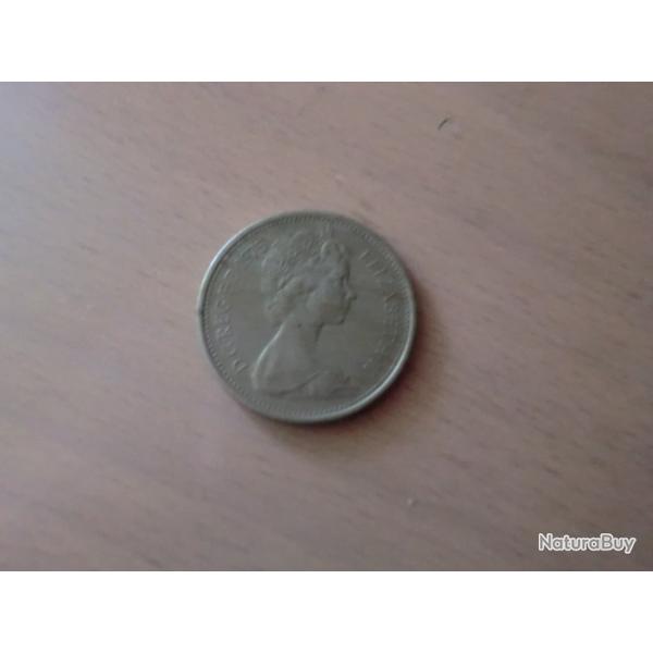 monnaie �lisabeth II   5 pence  1975