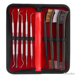 Trousse de nettoyage, brosses et piques