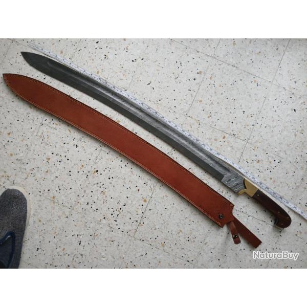 Sabre yatagan ottoman - lame damas de 80cm