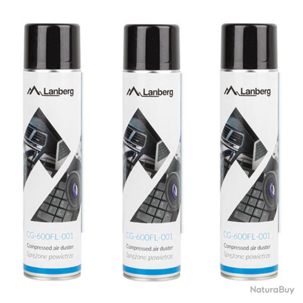 Bombe Air Sec Lanberg Nettoyant Informatique 600 ml par 3