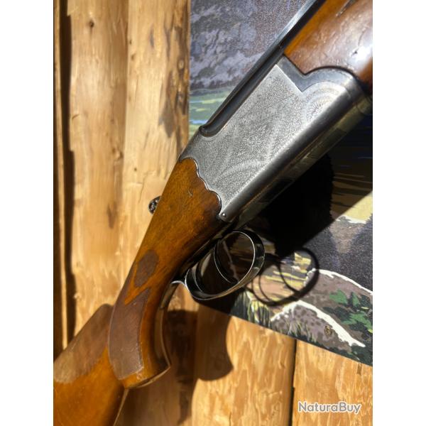 ENCHERES 1� - FUSIL SUPERPOSE ITALIEN  I.A.B 12/70 - CANON 71CM