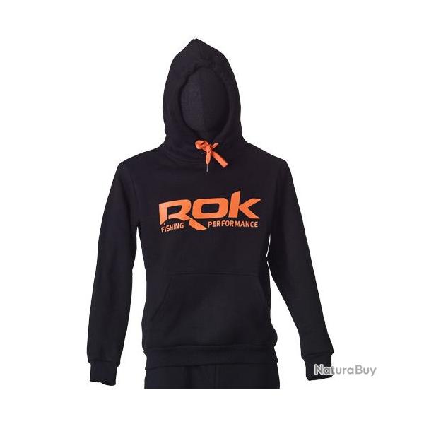 Sweat Rok Black Hoodie L