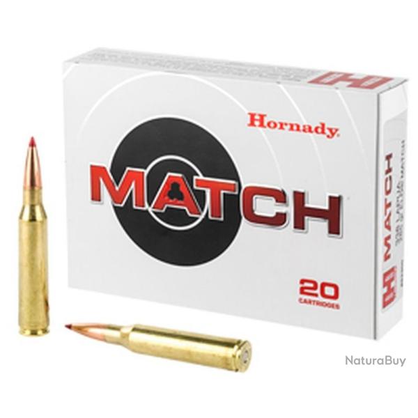 HORNADY - 20 cartouches Cal .338 LM - 285 grs - ELD Match - 82300