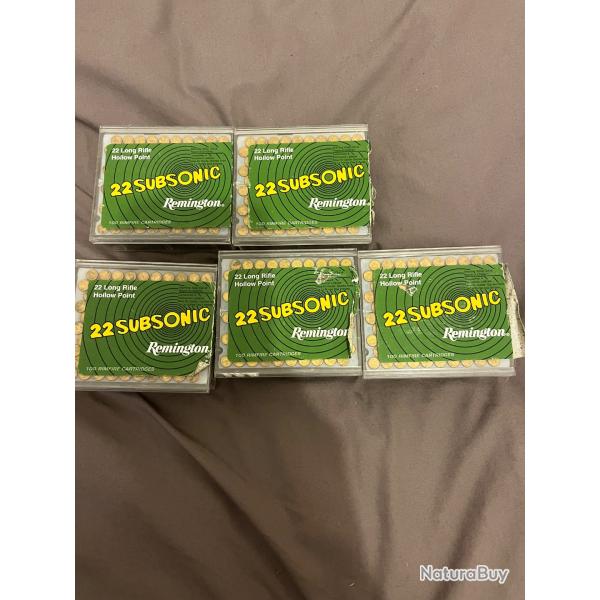 Remington 22lr subsonic (x500)