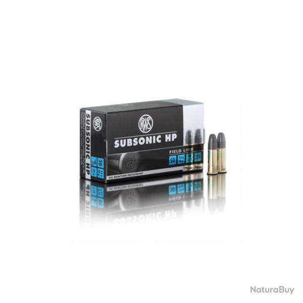 SUPER PROMO !! 5 BOITES DE 50 CARTOUCHES RWS - SUBSONIC HP - CAL.22LR