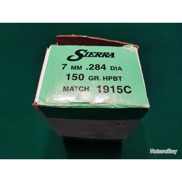 486 ogives Sierra 1915C 7mm match HPBT 150 grains .284