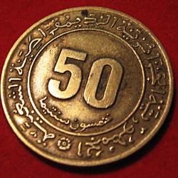 Algerie, piece de 50 c  1945 ttb