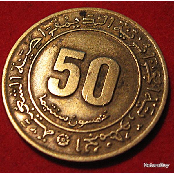 Algerie, piece de 50 c  1945 ttb