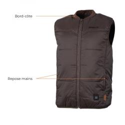 GILET CHAUFFANT SOMLYS MARRON TAILLE 4XL