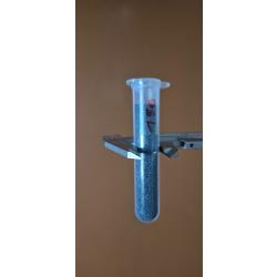 Tube &eacute;prouvette en plastique pour poudre noire ou pour balle. lot de 10 pcs