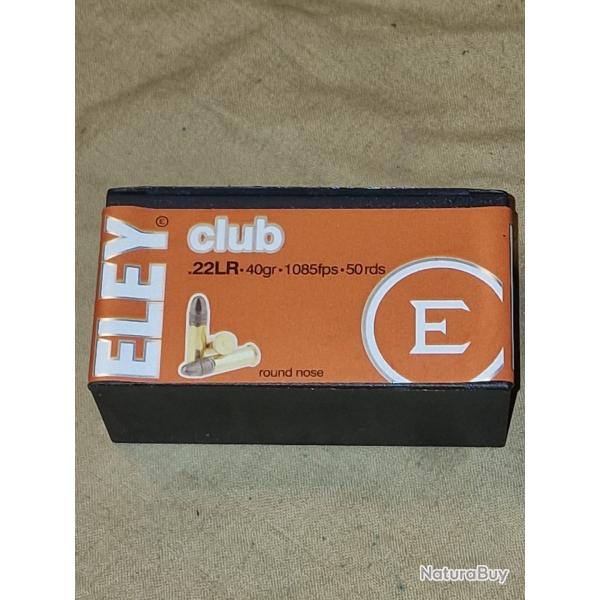 Cartouches 22LR ELEY Club HILMAR SUPER DESTOCK !!!
