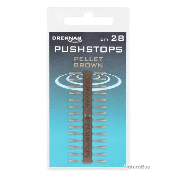 DRENNAN PUSHSTOPS PELLETS BROWN (28PC)