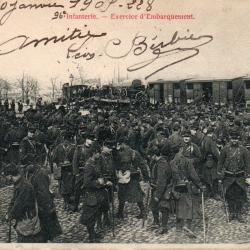 CPA- Infanterie - Exercice d'embarquement -N&deg;7356